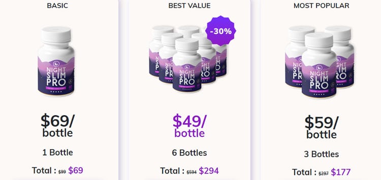 Night Slim Pro Supplement Price