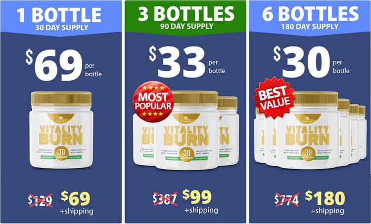 Vitality Burn Supplement Price