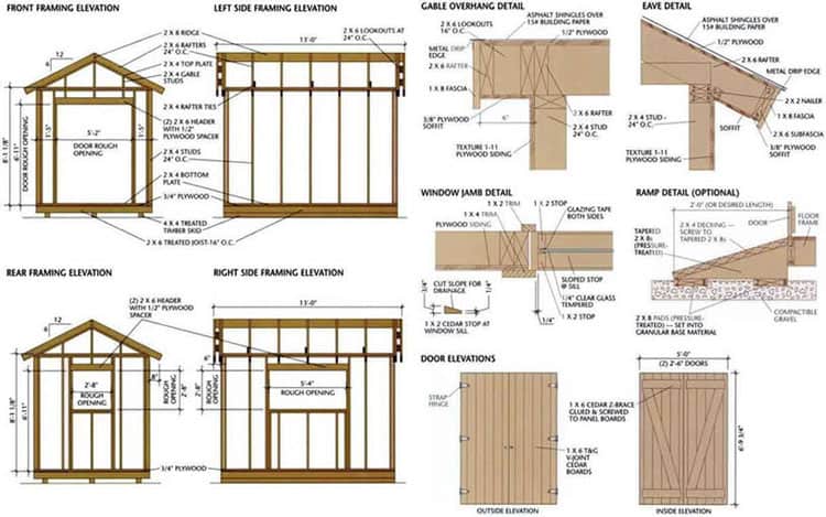 Ryan Shed Plans Sample