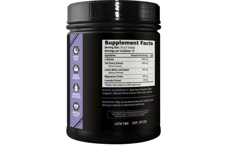 Pitch Black Supplement Facts